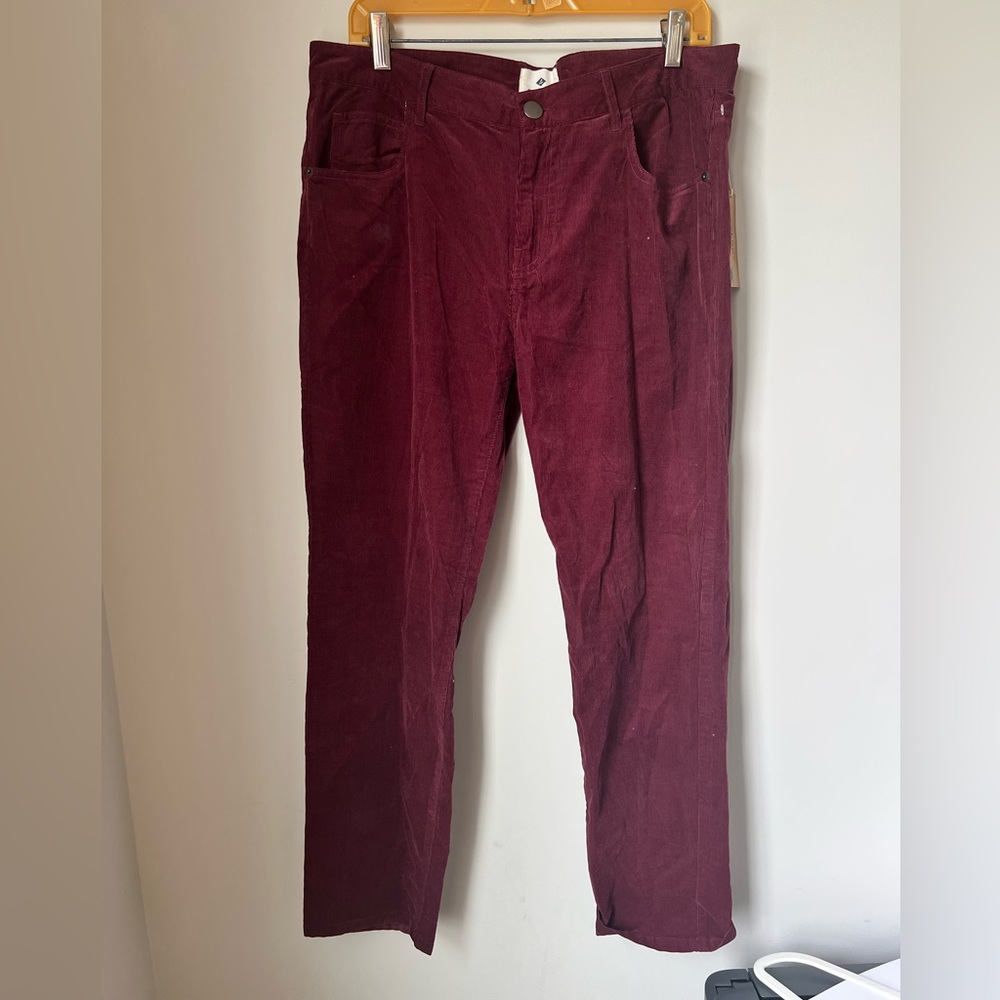 NEW Sperry Women’s Micro cord Pants- Maroon size 29